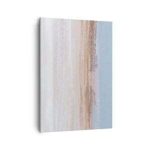 Quadro su tela - Stampe su Tela - Un paesaggio delicato nei toni pastello del blu e del beige - 50x70cm - Paesaggio incerto - Decorazione murale moderna per soggiorno e camera da letto ARTTOR