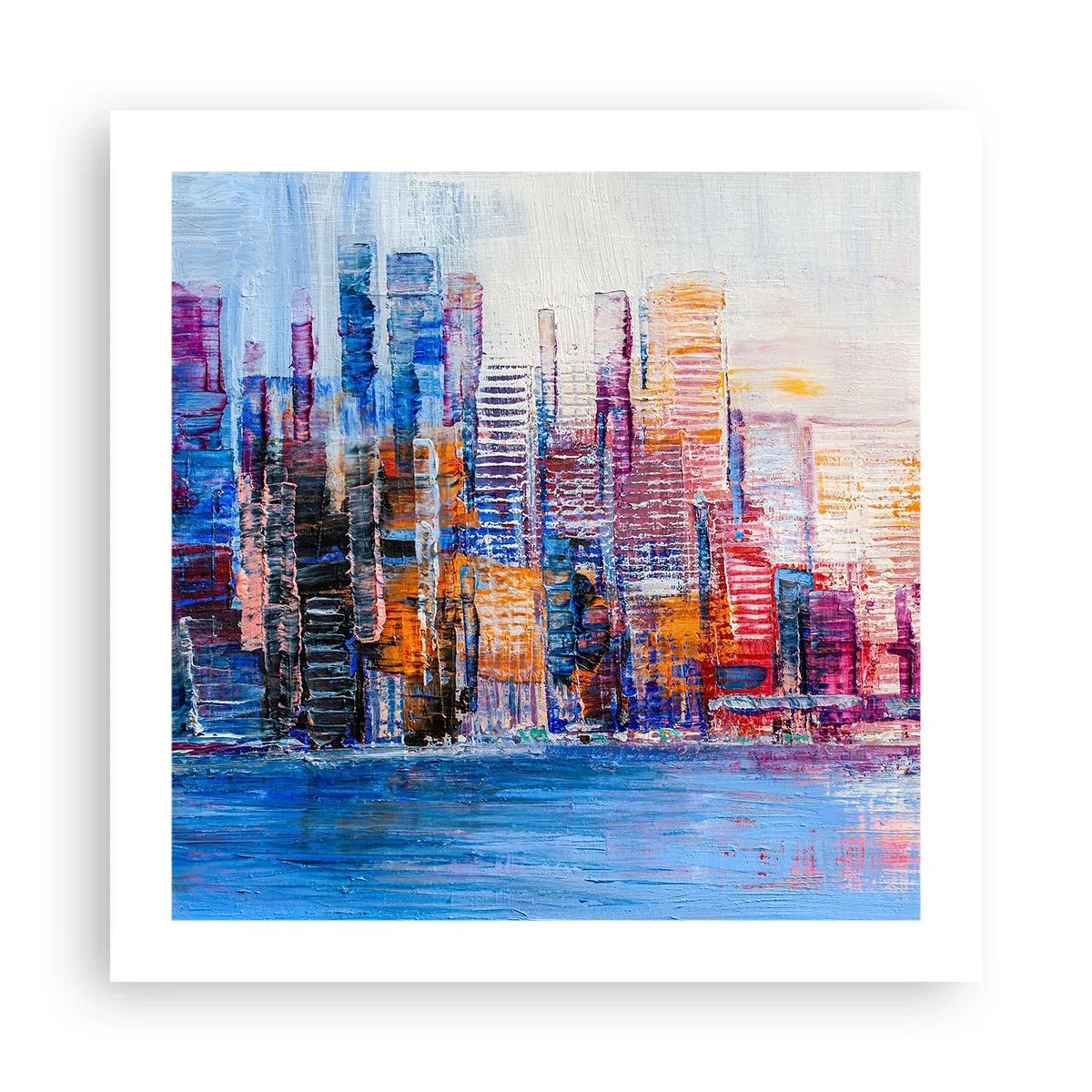 Poster - Metropoli gioiosa - 50x50 cm