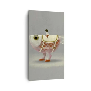 Quadro su tela - Stampe su Tela - Il cavaliere del pesce - 45x80 cm