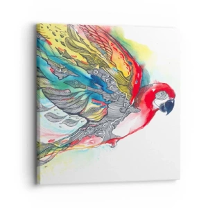 Quadro su tela - Stampe su Tela - Vivi a colori - 30x30 cm