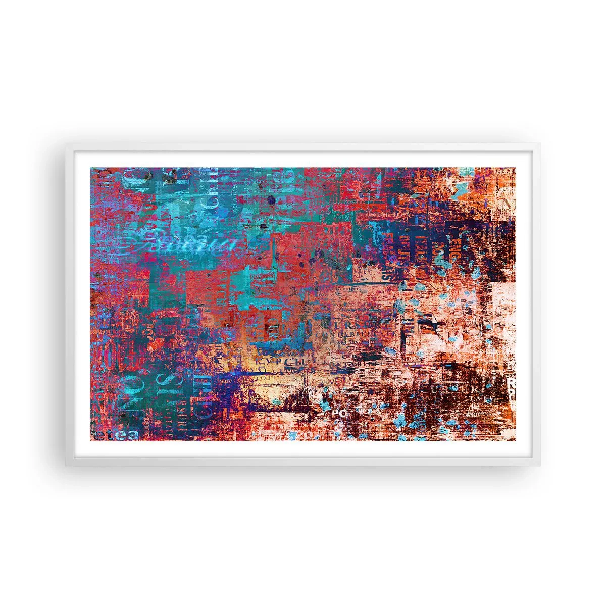 Poster in cornice bianca - Memoria e dimenticanza - 91x61 cm