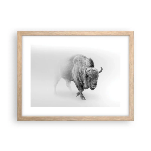 Poster in cornice rovere chiaro - Il re della prateria - 40x30 cm
