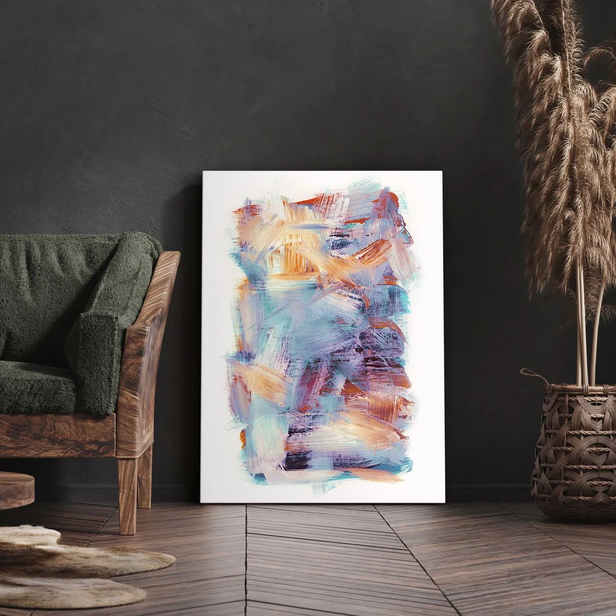 Quadro su tela - Stampe su Tela - Caos colorato - 55x100 cm