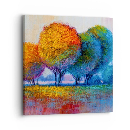 Quadro su tela - Stampe su Tela - Ciuffo di colori brillanti - 40x40 cm