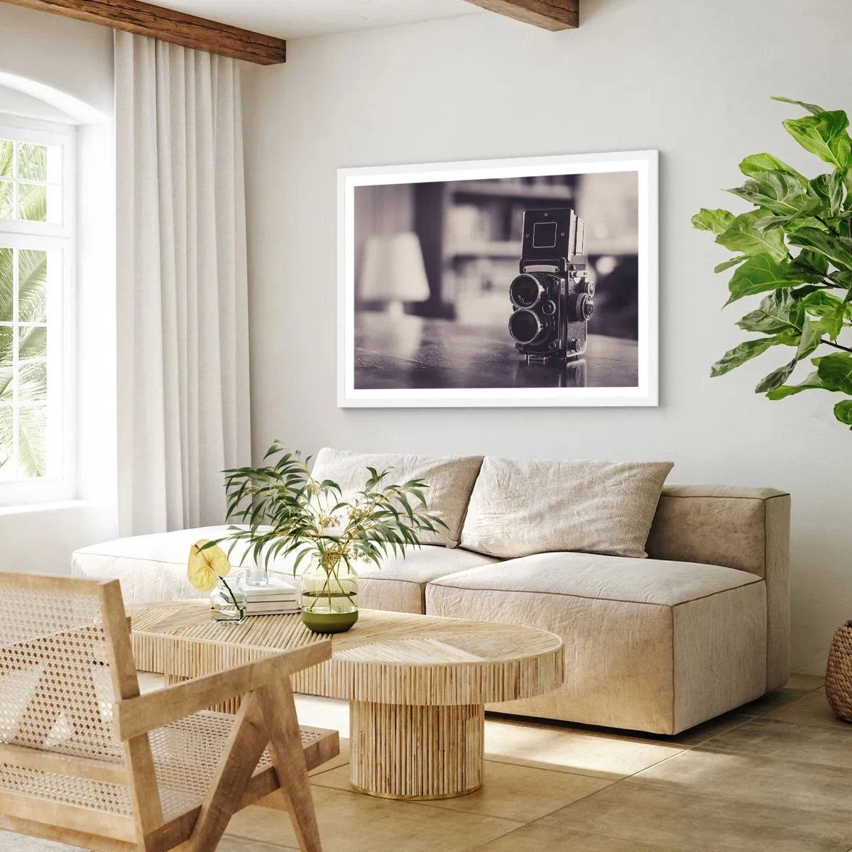 Poster in cornice bianca - La magia delle vecchie fotografie - 70x50 cm