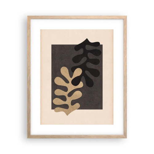 Poster in cornice rovere chiaro - Assenza e completamento - 40x50 cm