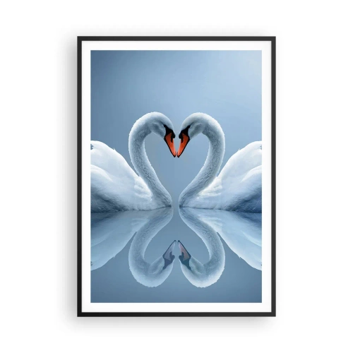 Poster in cornice nera - Il tempo dell'amore - 70x100 cm