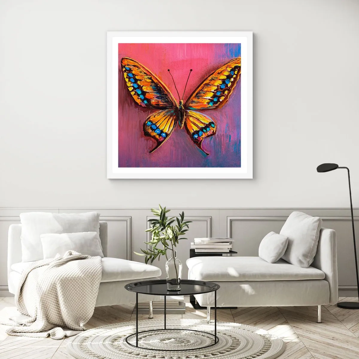 Poster in cornice bianca - Gioielli della natura - 50x50 cm