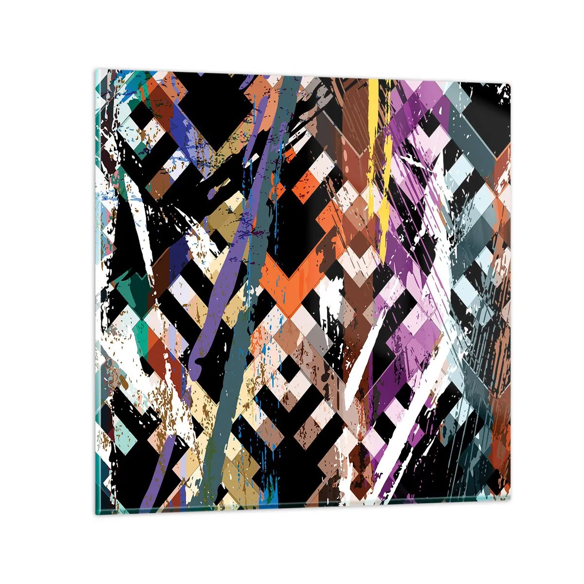 Quadro su vetro - Elevato al quadrato - 50x50 cm