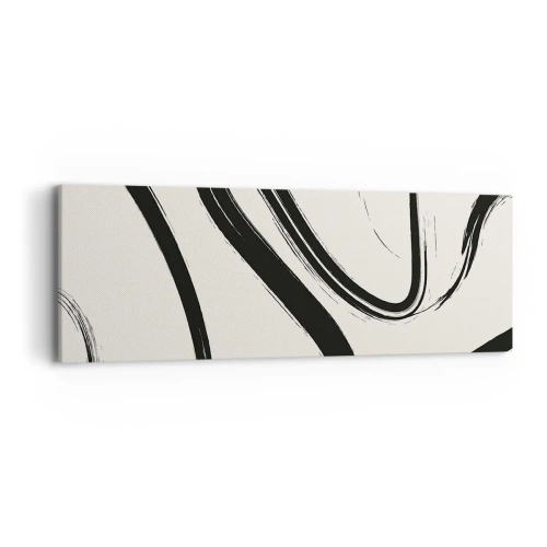 Quadro su tela - Stampe su Tela - Capriccio bianco e nero - 90x30 cm