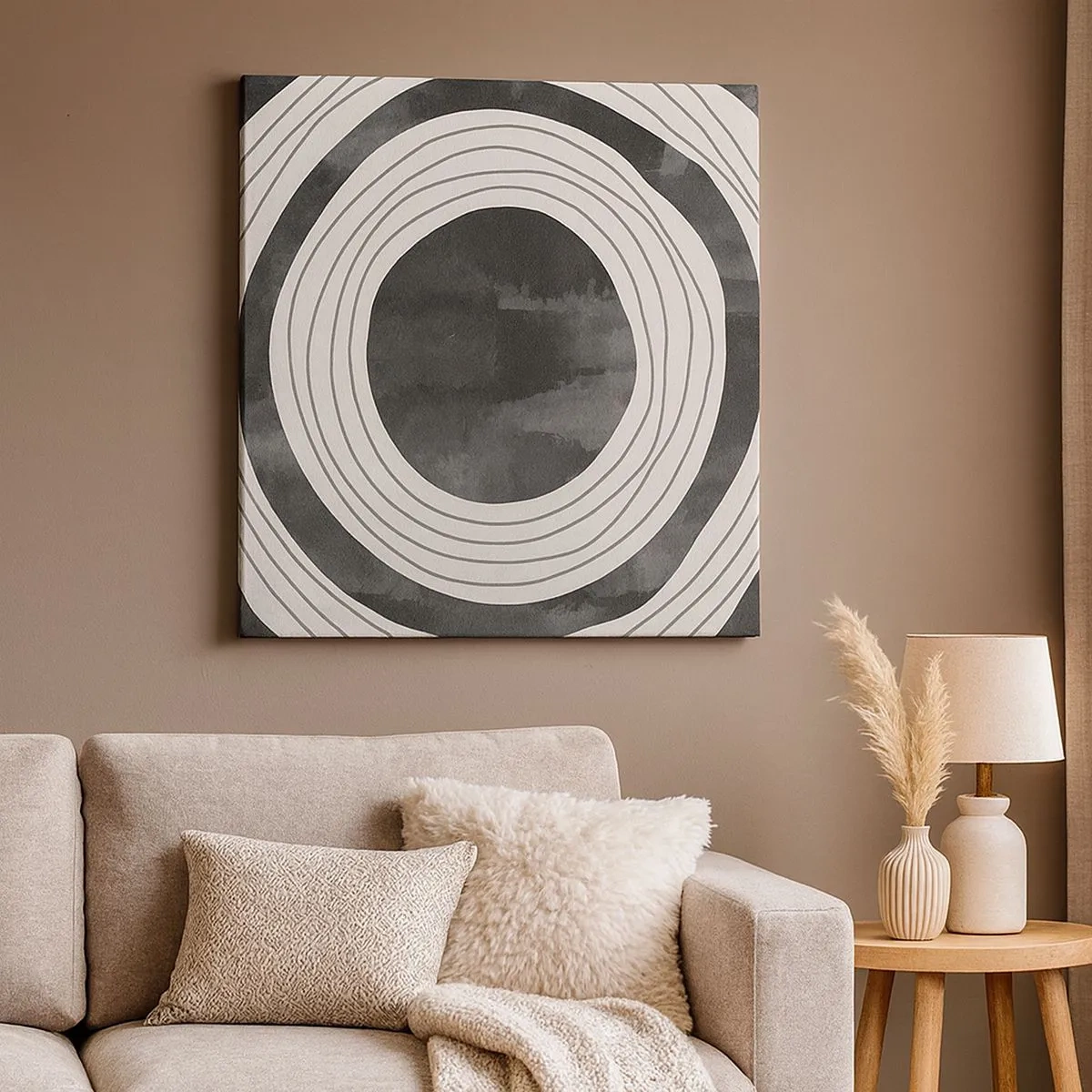 Quadro su tela - Stampe su Tela - Proprio al centro - 30x30 cm