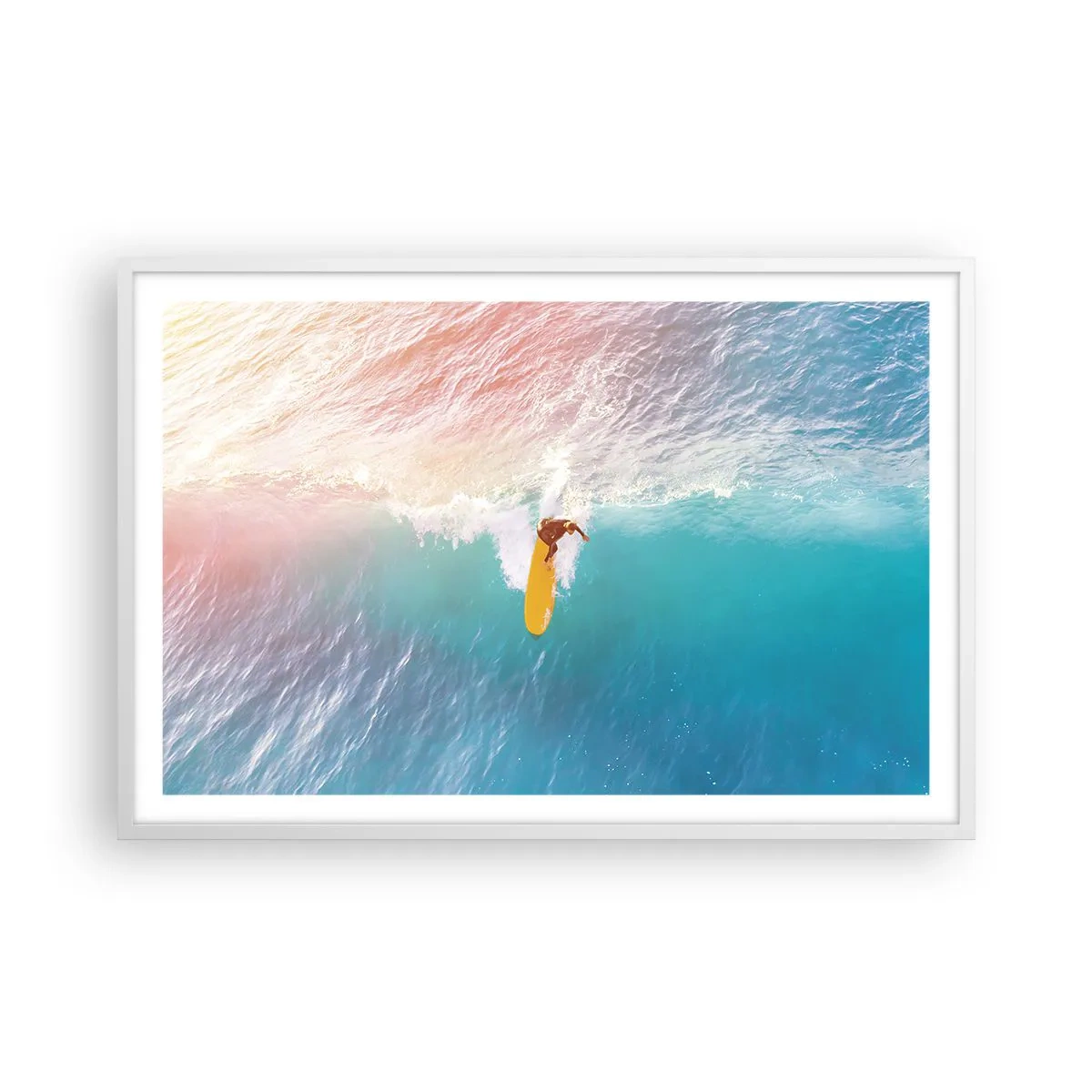 Poster in cornice bianca - Il cavaliere dell'oceano - 91x61 cm