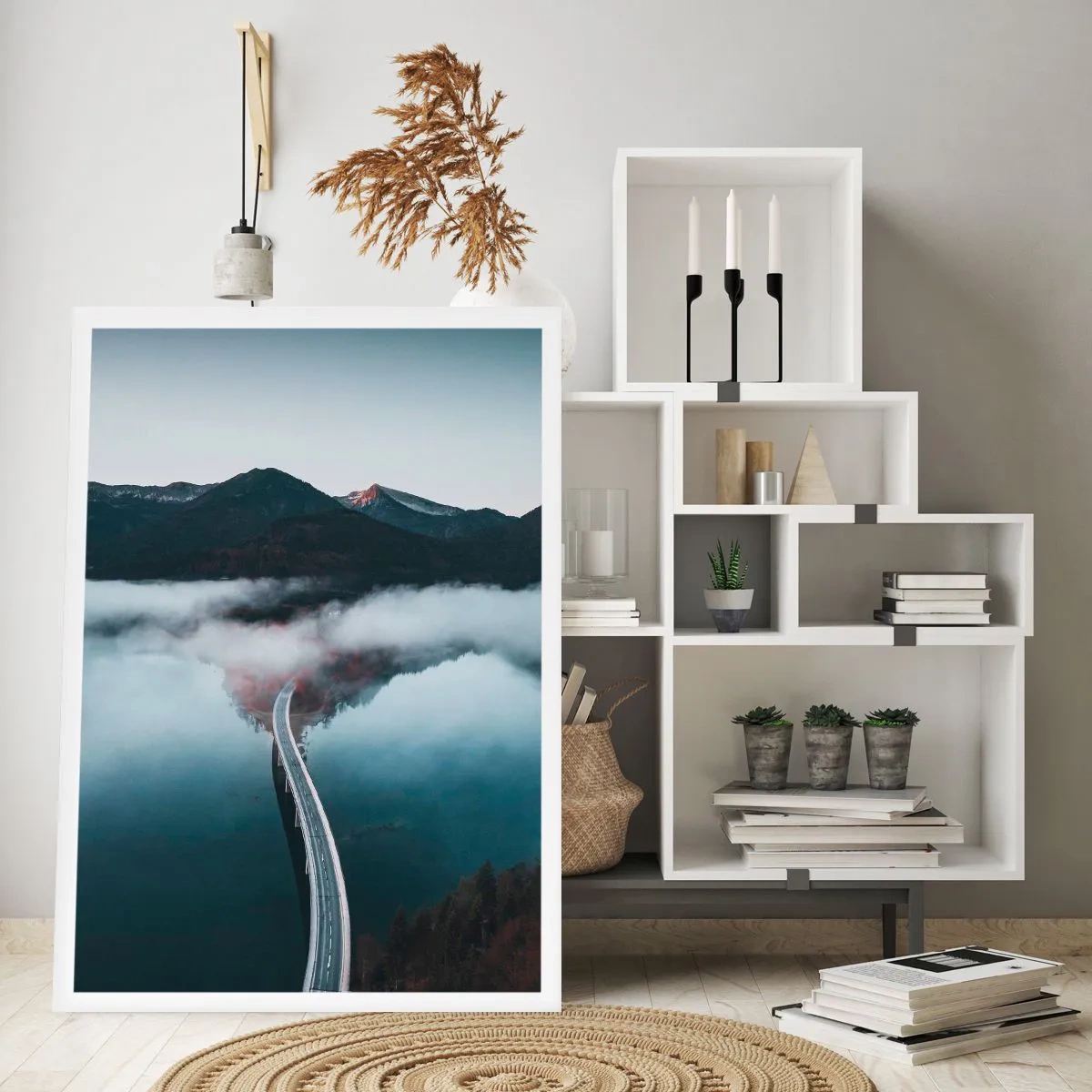 Poster - Sull'acqua liscia come uno specchio - 61x91 cm