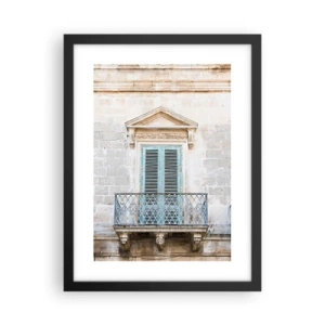 Poster in cornice nera - Il fascino unico dell'Italia - 30x40 cm
