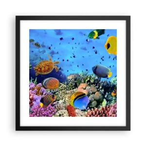 Poster in cornice nera - Ma cosa sappiamo della vita... - 40x40 cm