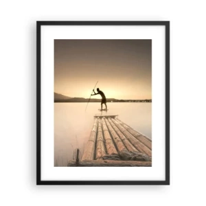 Poster in cornice nera - Prima del riposo - 40x50 cm