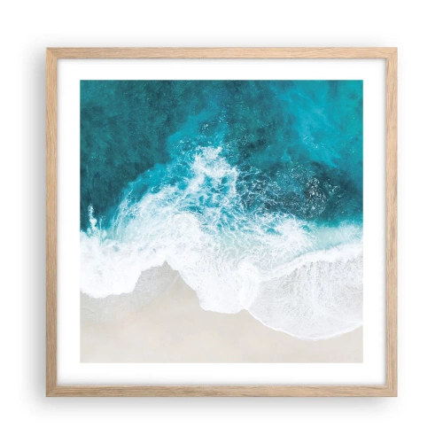 Poster in cornice rovere chiaro - Morbidezza naturale - 50x50 cm