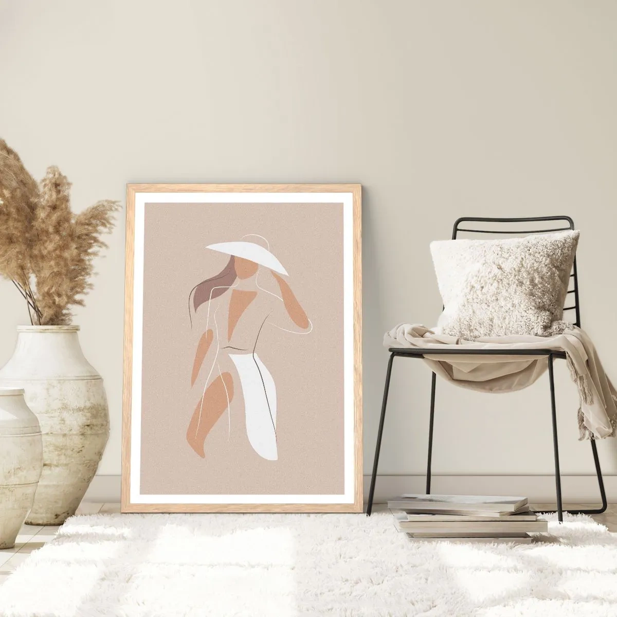 Poster in cornice rovere chiaro - La moda è un gioco - 40x50 cm