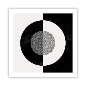Poster - Armonia in bianco e nero - 50x50 cm