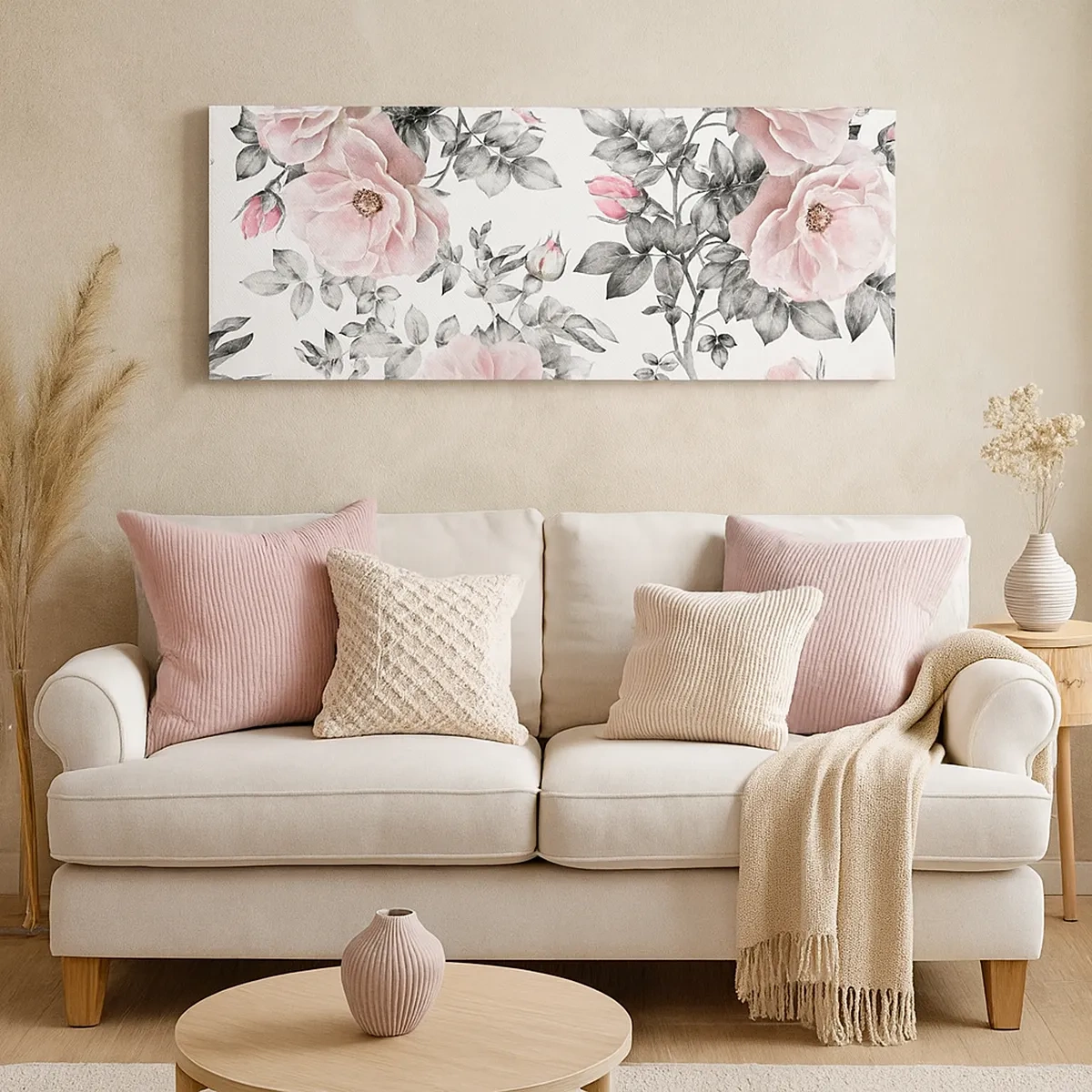 Quadro su tela - Stampe su Tela - Perdersi tra le rose - 30x30 cm