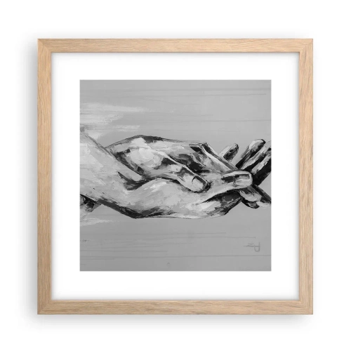 Poster in cornice rovere chiaro - Inizio... - 30x30 cm