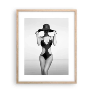 Poster in cornice rovere chiaro - Il mio nome è Eleganza - 40x50 cm