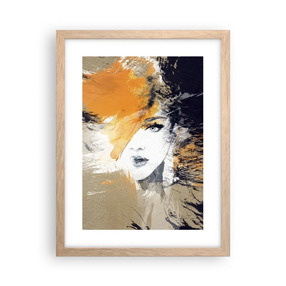 Poster in cornice rovere chiaro - E la luce fu - 30x40 cm