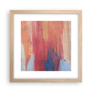 Poster in cornice rovere chiaro - Colando con l'arcobaleno - 30x30 cm