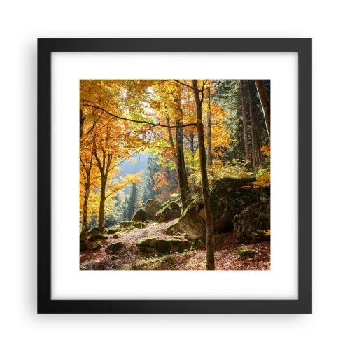 Poster in cornice nera - Il tempo del riposo - 30x30 cm