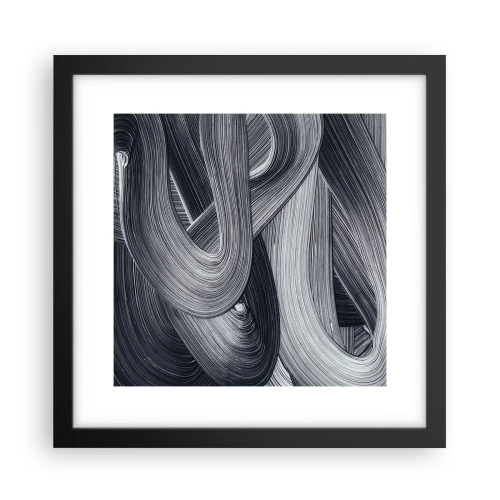 Poster in cornice nera - La fluidità della realtà - 30x30 cm