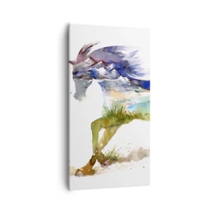 Quadro su tela - Stampe su Tela - Direttamente dal prato al cielo - 55x100 cm
