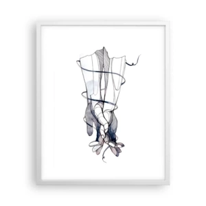 Poster in cornice bianca - Studio del tocco - 40x50 cm