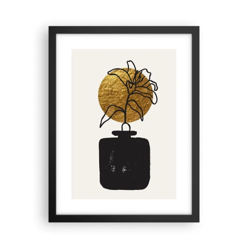 Poster in cornice nera - Bellezza a peso d'oro - 30x40 cm