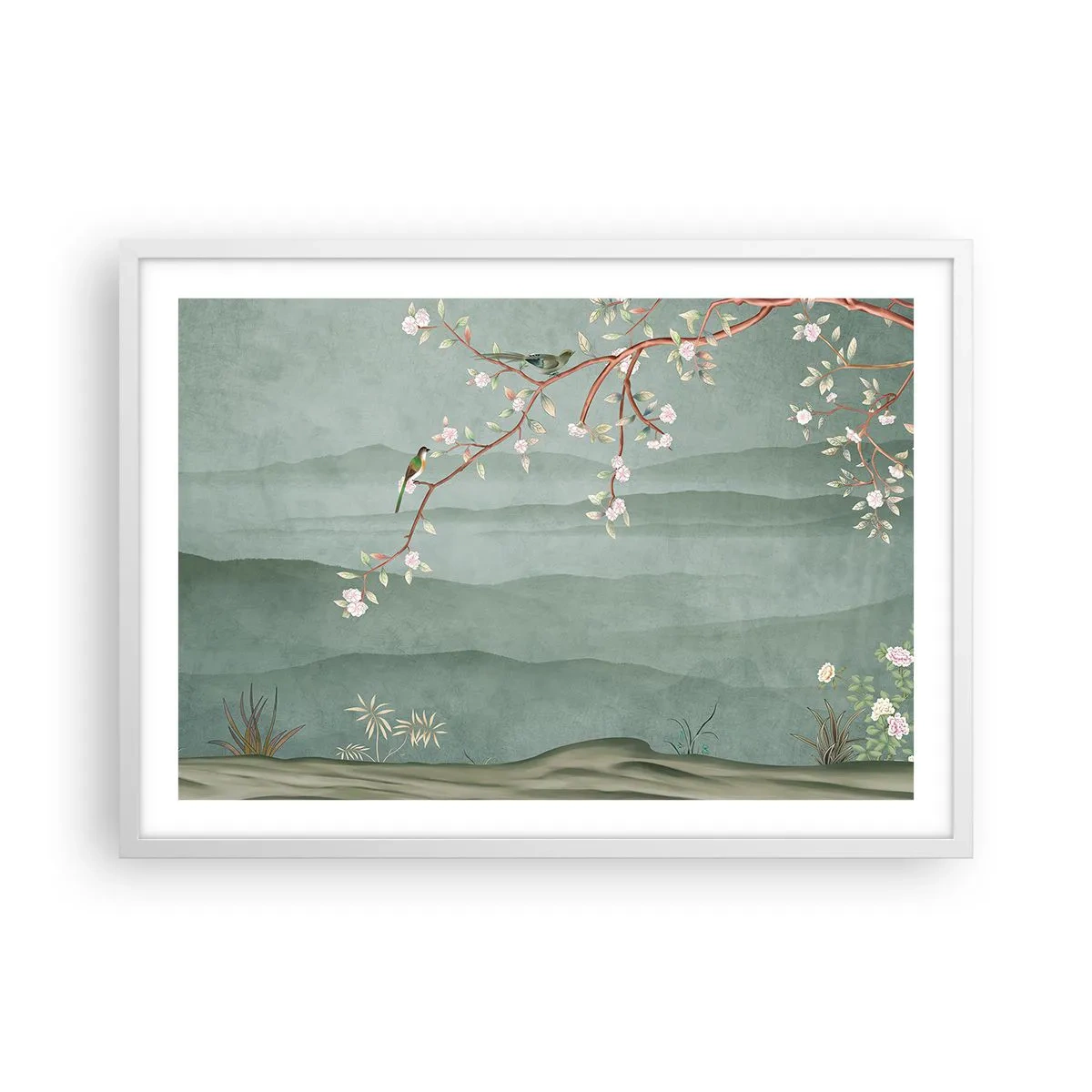 Poster in cornice bianca - Eccoti primavera - 70x50 cm