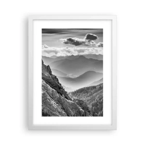 Poster in cornice bianca - Fino all'orizzonte - 30x40 cm