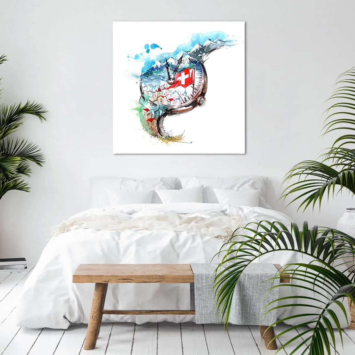 Quadro su tela - Stampe su Tela - Lo spirito della Svizzera - 40x40 cm