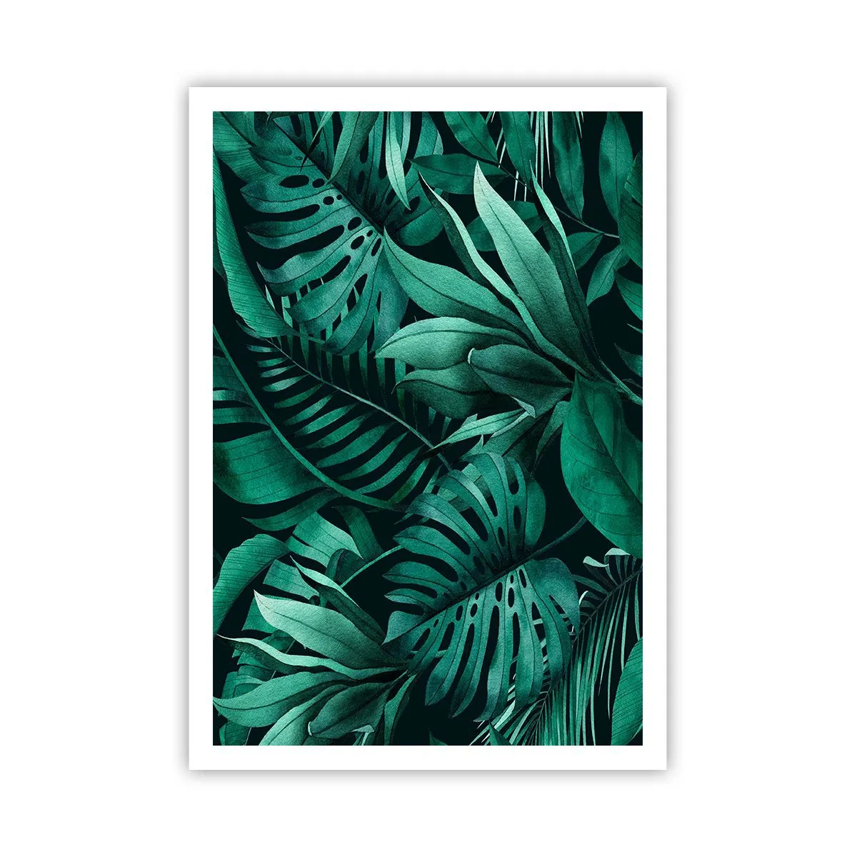 Poster - Dal profondo del verde tropicale - 70x100 cm