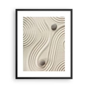 Poster in cornice nera - Il tocco del calore - 40x50 cm