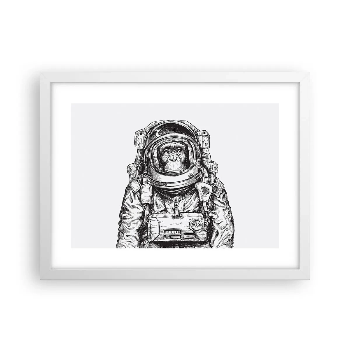 Poster in cornice bianca - Evoluzione alternativa - 40x30 cm