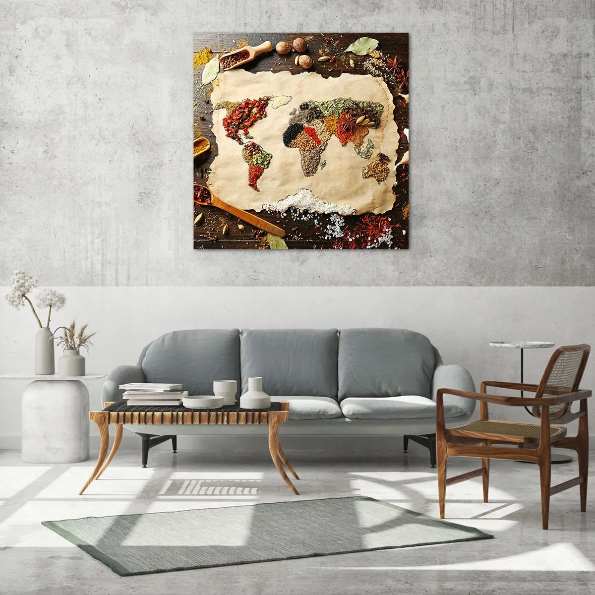 Quadro su vetro - Tutti i gusti del mondo - 30x30 cm