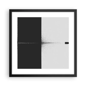 Poster in cornice nera - Dritto allo scopo - 40x40 cm