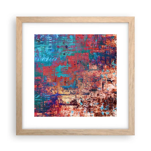 Poster in cornice rovere chiaro - Memoria e dimenticanza - 30x30 cm