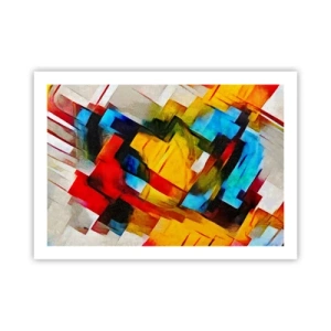 Poster - Intreccio multicolore - 70x50 cm