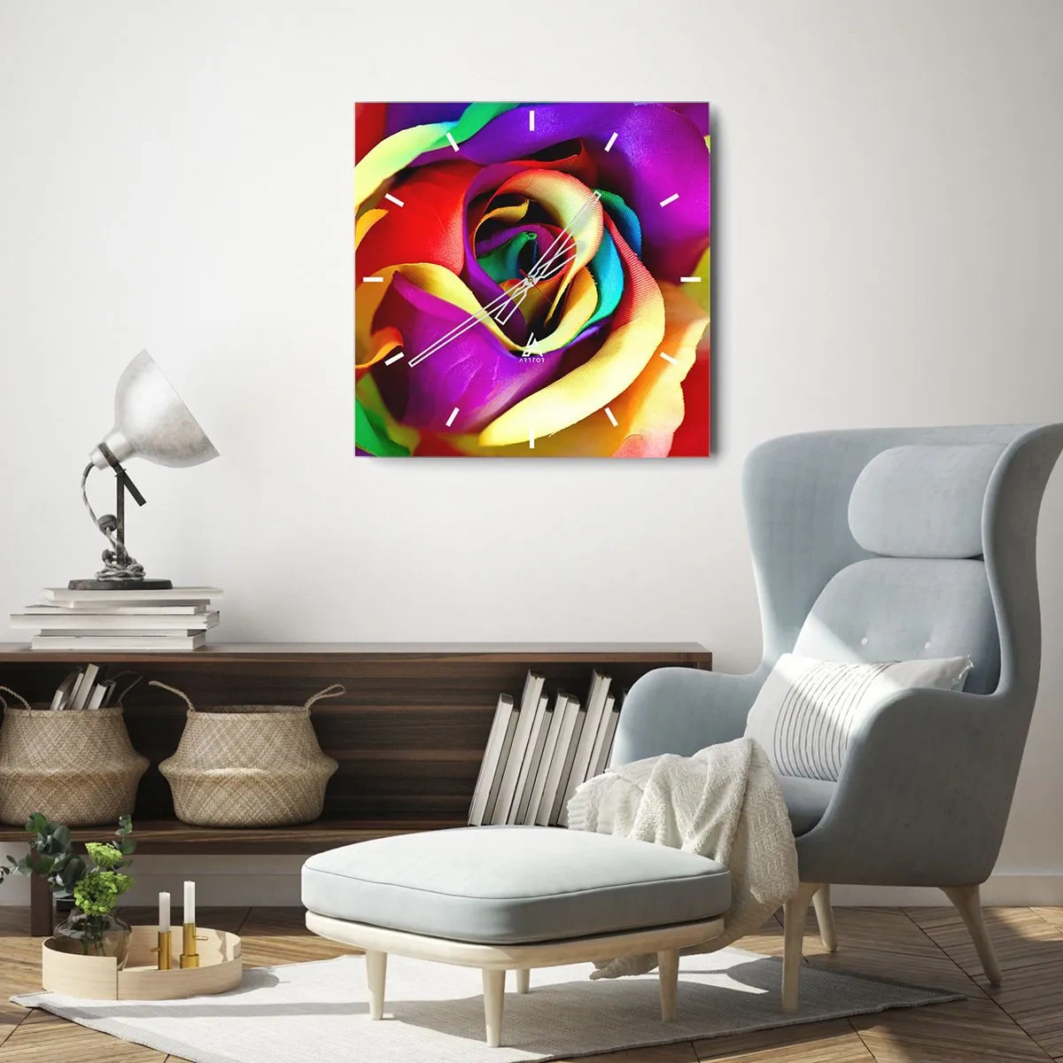 Orologio da parete - Orologio in Vetro - È impossibile - 40x40 cm