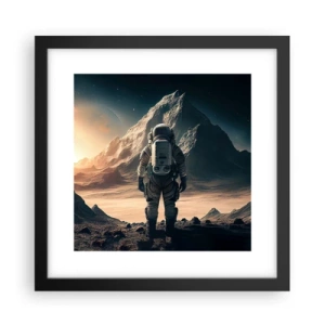 Poster in cornice nera - Nuova sfida - 30x30 cm