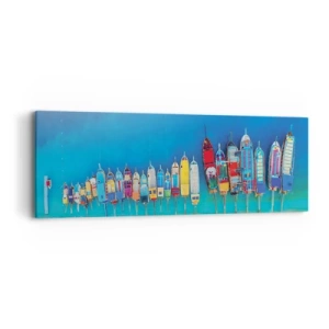 Quadro su tela - Stampe su Tela - A volo d'uccello - 90x30 cm