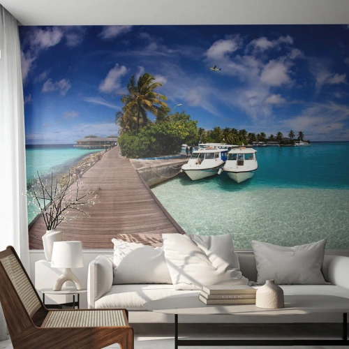 Fotomurali Autoadesivo Deluxe Sticker - Il paradiso esiste davvero - Paesaggio, Paradiso, Mare - 100x70 cm