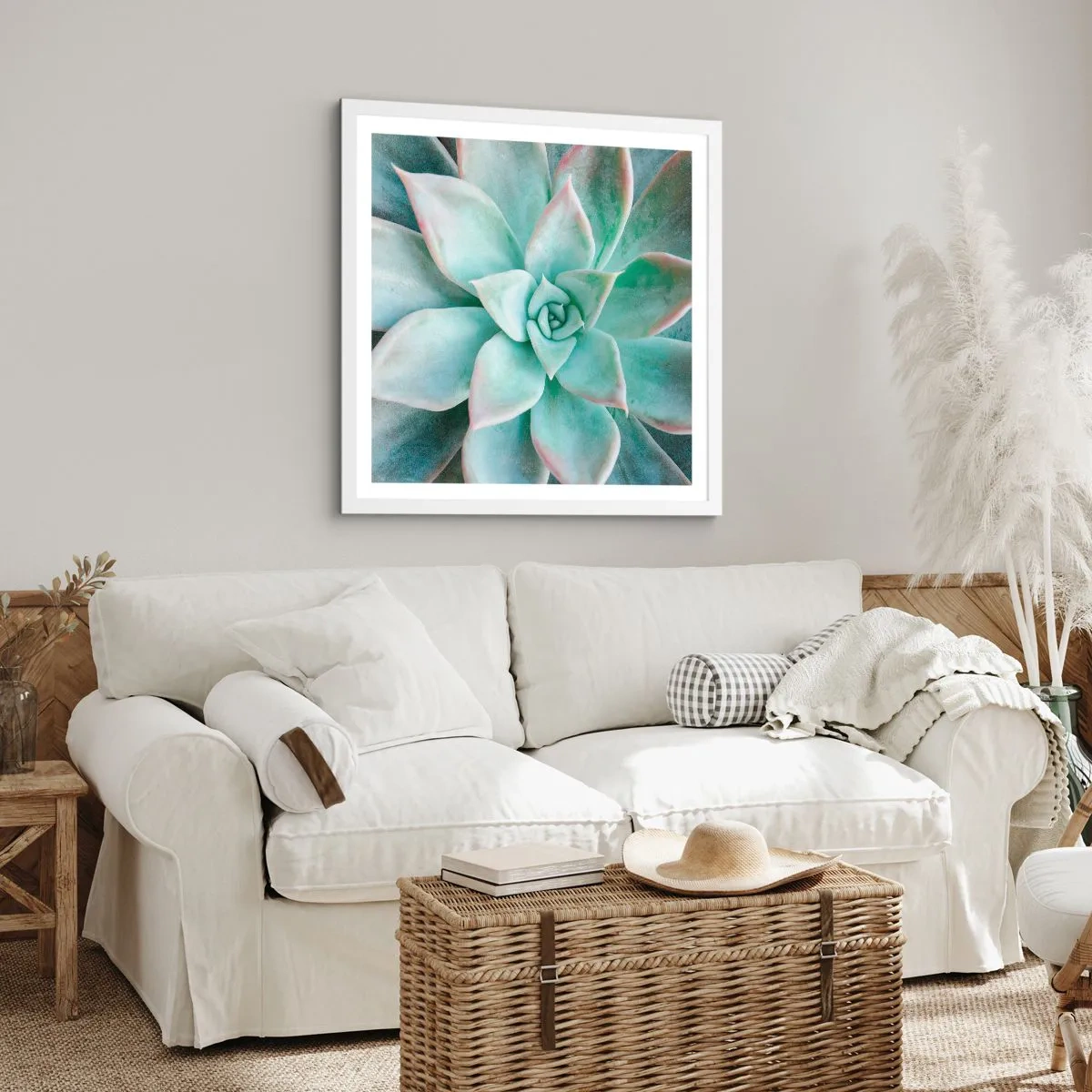 Poster in cornice bianca - Il cuore del deserto - 30x30 cm