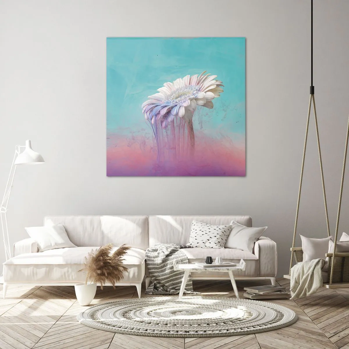 Quadro su tela - Stampe su Tela - L'aldilà dei fiori - 70x70 cm