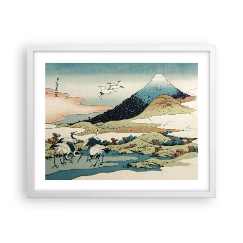 Poster in cornice bianca - Nello spirito giapponese - 50x40 cm